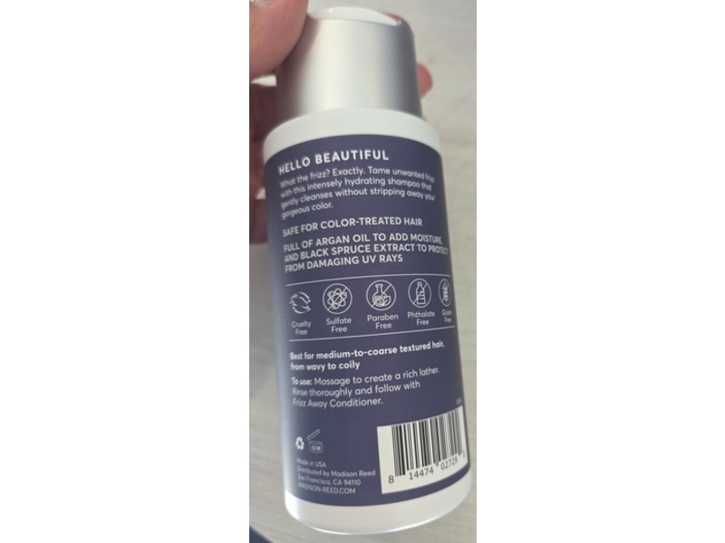 Madison Reed Frizz Away Shampoo, 8 fl oz/235 mL