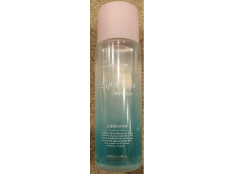 Etude Mouse Lip & Eye Make Up Remover, 3.38 fl oz/100 mL