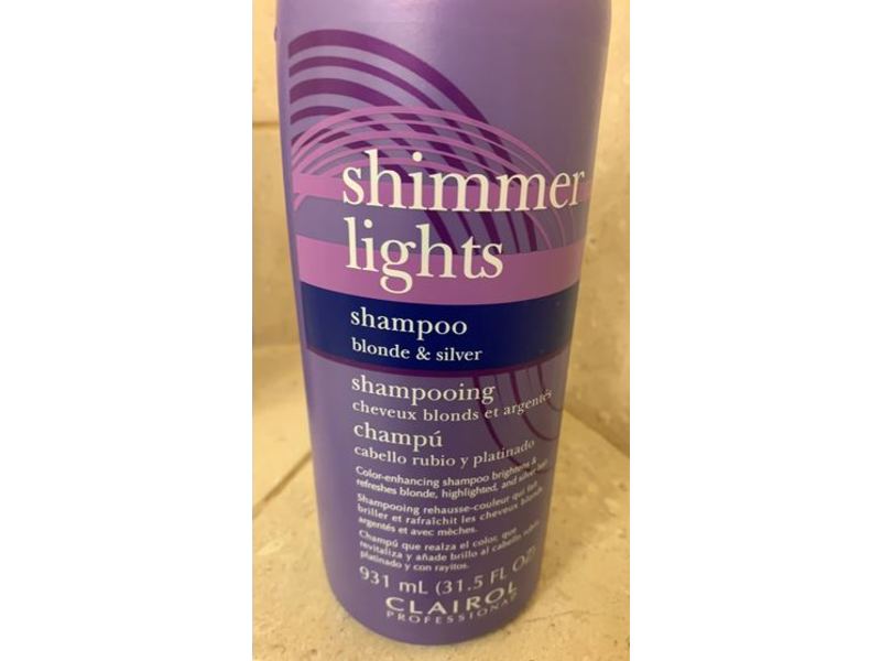Clairol Shimmer Lights Shampoo, Blonde & Silver, 31.5 fl oz/931mL