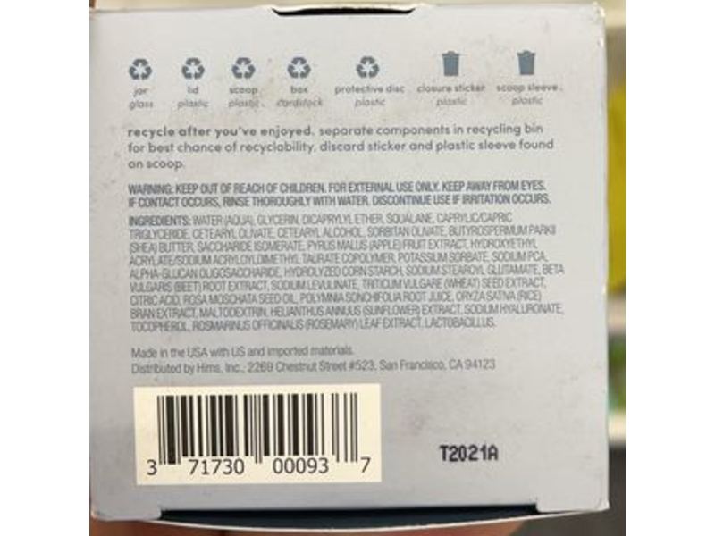 Hers Hydrobounce Instant Moisturizer, 1.7 fl oz/50 mL