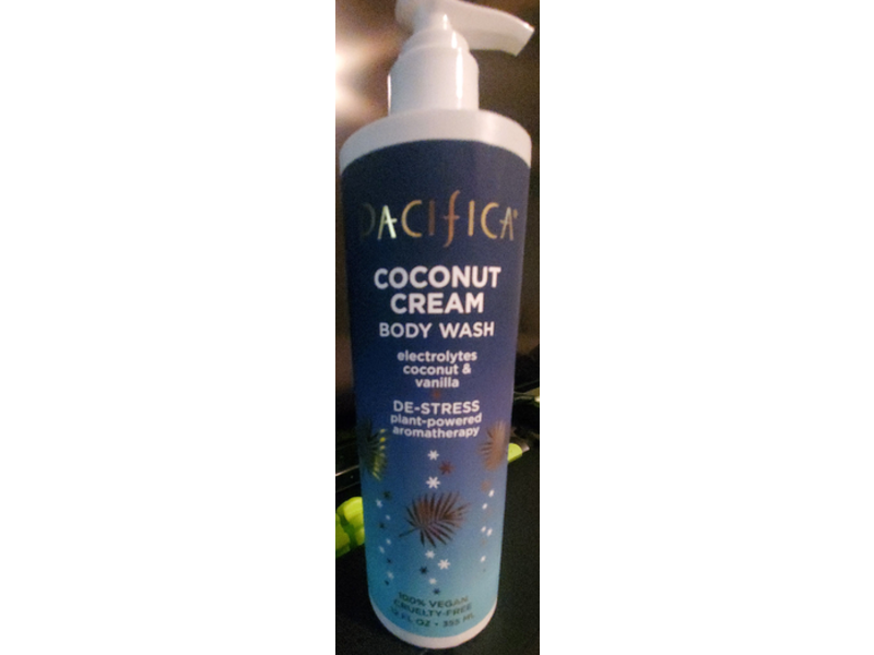 Pacifica Coconut Cream Body Wash, Electrolytes Coconut & Vanilla, 12 fl oz/355 mL