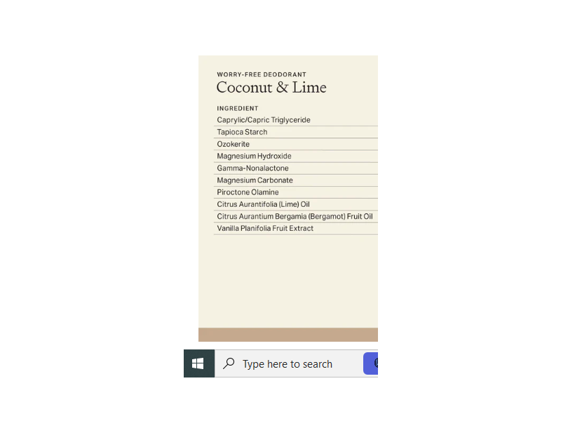 Each & Every Aluminum Free Deodorant, Coconut & Lime, 2.5 oz/70 g