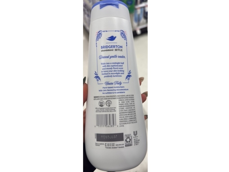 Dove Bridgerton Body Wash, Moonlit Masquerade, 20 fl oz