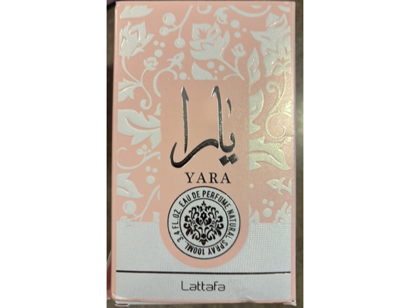 Lattafa Yara Eau De Parfum Natural Spray, 3.4 fl oz/100 mL