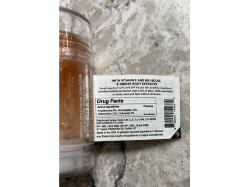 Kopari Sun Shield On-The-Glow Sheer Stick, SPF 40, 1 oz/30 g