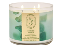 Bath & Body Works Aromatherapy Stress Relief Soy Wax Blend Candle, Eucalyptus + Spearmint, 14.5 oz/411 g - thumbnail 1