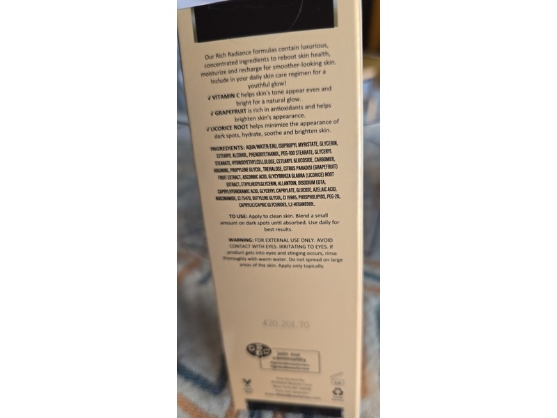 RichRadiance Dark Spot Treatment, Vitamin C & Grapefruit, 0.5 fl oz/15 mL