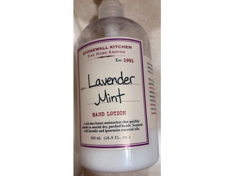 Stonewall Kitchen Lavender Mint Hand Lotion, 16.9 fl oz/500 mL