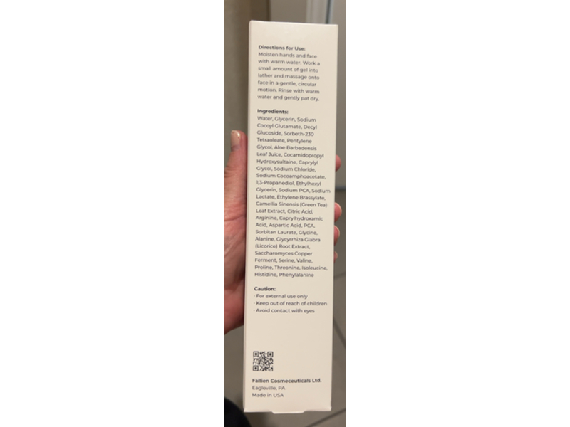 Tizo Gentle Amino Gel Cleanser, Amino Acid Blend + Green Tea Extract & Copper Ferment, 6 fl oz/180 mL