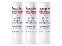 Aquaphor Naturally Inspired Lip Repair Stick, Aloe Vera, 0.17 oz/4.8 g, Pack of 3 - thumbnail 1