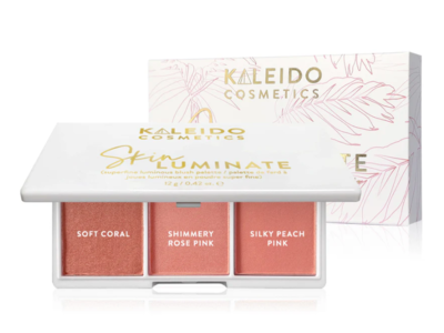Kaleido Cosmetics Skin Luminate Superfine Luminous Blush Palette, 0.42 fl oz/12 g