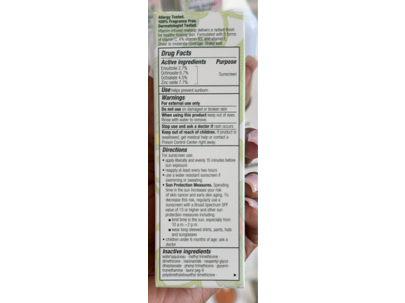 Clinique Vitamin Makeup Foundation, SPF 45, Medium Warm 3, 1 fl oz/30 mL