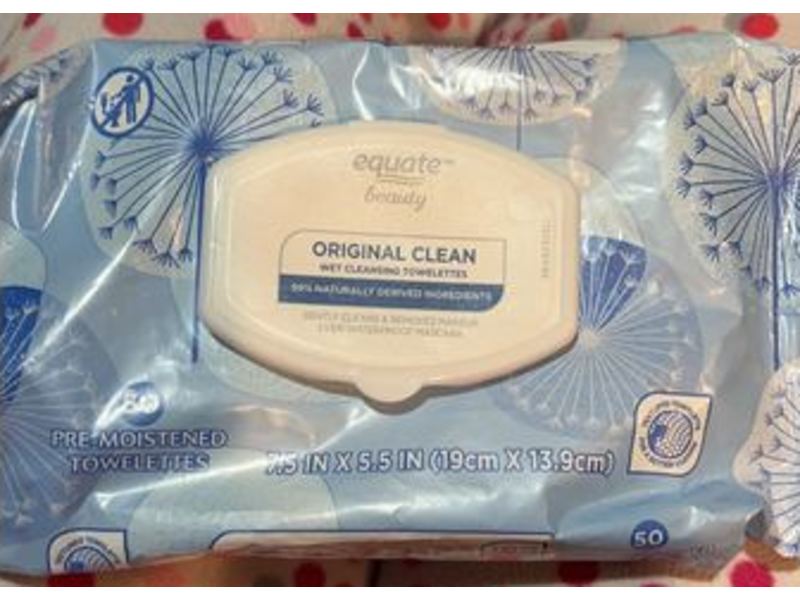 Equate Beauty Original Clean, 50 Count