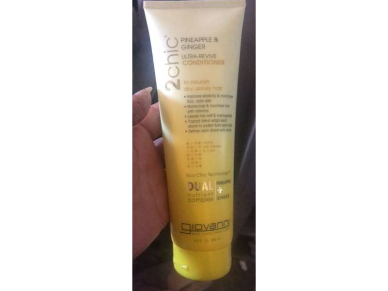 Giovanni 2Chic Ultra-Revive Conditioner, Pineapple & Ginger, 8.5 fl oz/250 mL