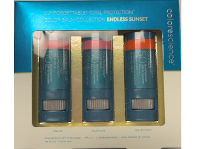 Colorescience Sunforgettable Total Protection Color Balm, Endless Sunset, SPF 50, 0.32 oz/9 g