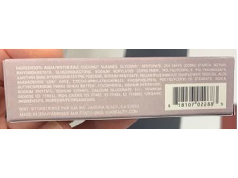 Ilia Natural Volumizing Brow Gel, Aloe + Shea Butter + Sunflower Seed Oil, Dark Brown, 0.13 fl oz/3.8 mL