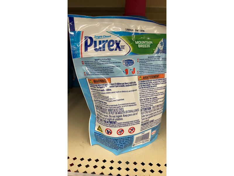 Purex 4-in-1 Laundry Detergent Pacs Mountain Breeze, 21 Loads