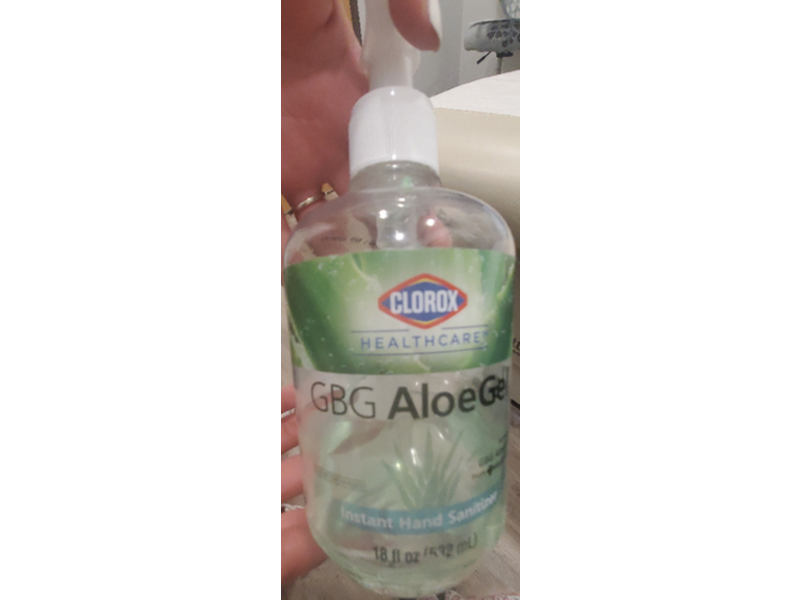 Clorox Instant Hand Sanitizer, Gbg Aloe Gel, 18 fl oz/532 mL