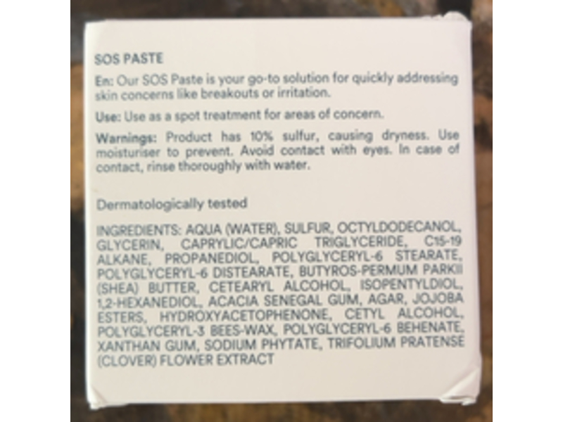 Face Formula SOS Paste, 30 mL