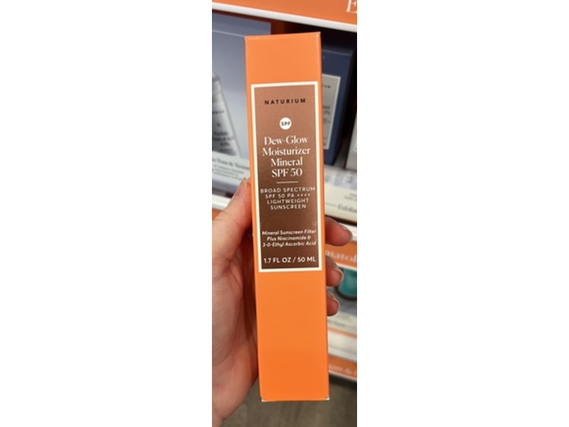 Naturium Dew-Glow Moisturizer Mineral Sunscreen, SPF 50, PA++++, 1.7 fl oz/50 mL