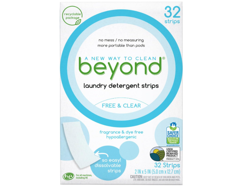 Beyond Laundry Detergent Sheets, Free & Clear, 32 Count