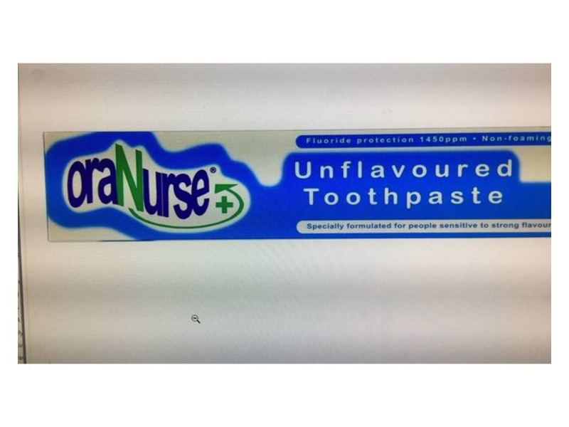OraNurse Unflavoured Toothpaste, 50 mL