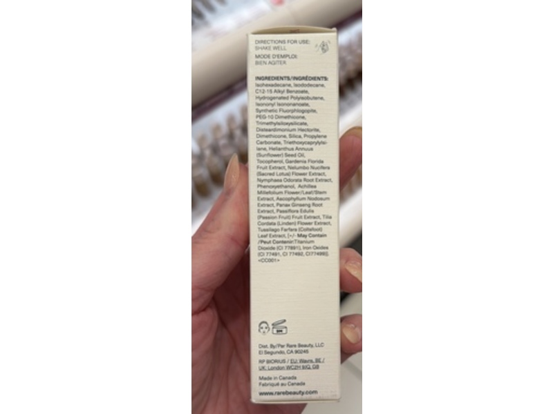 Rare Beauty Liquid Touch Weightless Foundation. 410N, 0.94 fl oz/28 mL