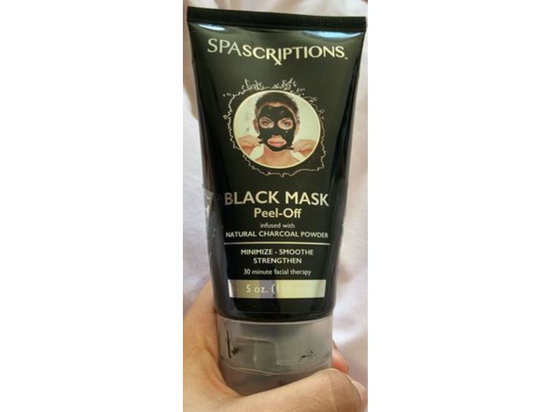 Spascriptions Peel-Off Black Mask, Charcoal, 5 oz/150 mL