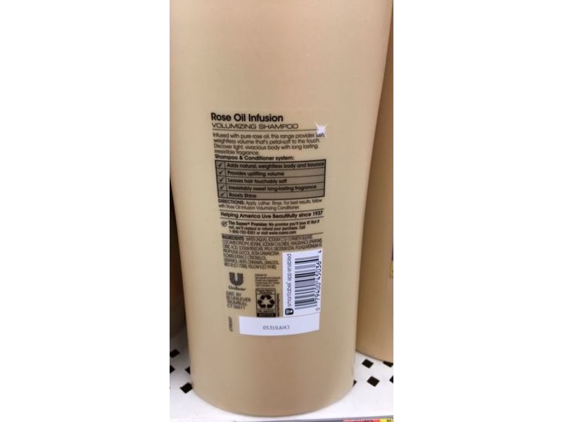 Suave Professionals Volumizing Shampoo, Rose Oil Infusion, 28 fl oz/828 mL, Pack Of 2