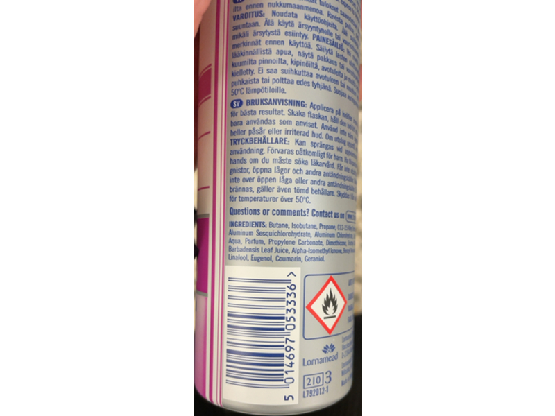 Triple Dry AntiPerspirant Spray, Fresh, 150 mL