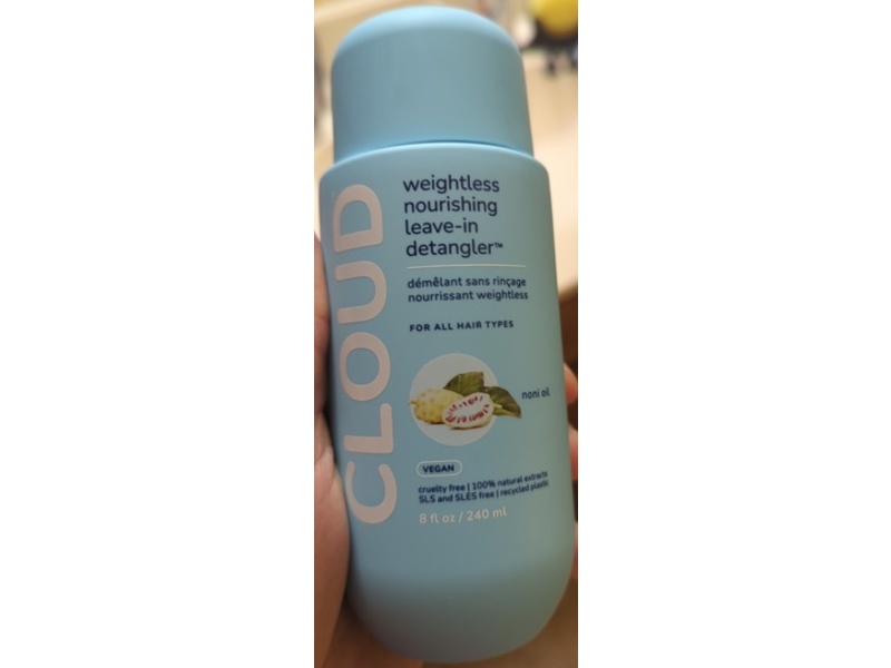 Cloud Weightless Nourishing Leave-In Detangler, Noni Oil, 8 fl oz/240 mL