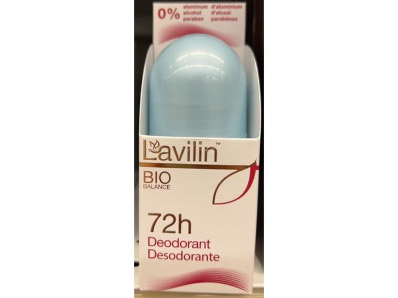 Lavilin 72H Roll-on Deodorant, 2.1 oz/60 mL
