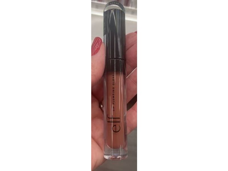 e.l.f. Lip Plumping Gloss, Praline, 0.09 fl oz/2.7 mL