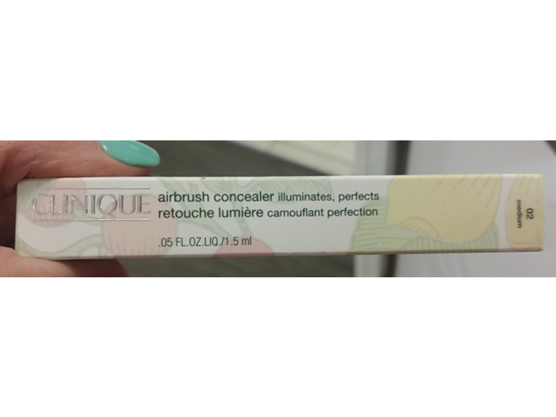 Clinique Airbrush Concealer, 02 Medium, 0.05 fl oz/1.5 mL