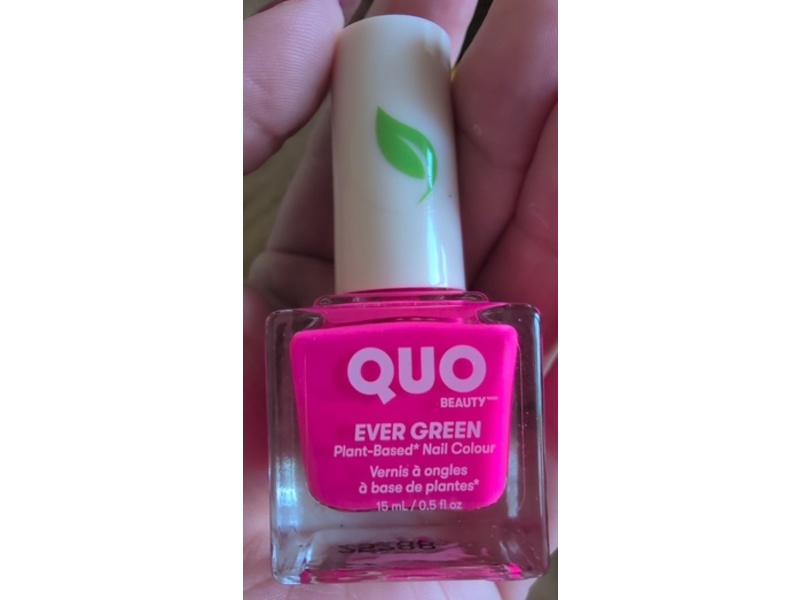Quo Beauty Ever Green Nail Colour, Petunia, 0.5 fl oz/15 mL