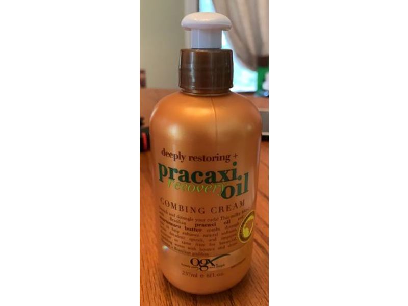 Ogx Deeply Restoring + Combing Cream, Pracaxi Recovery Oil, 8 fl oz/237 mL