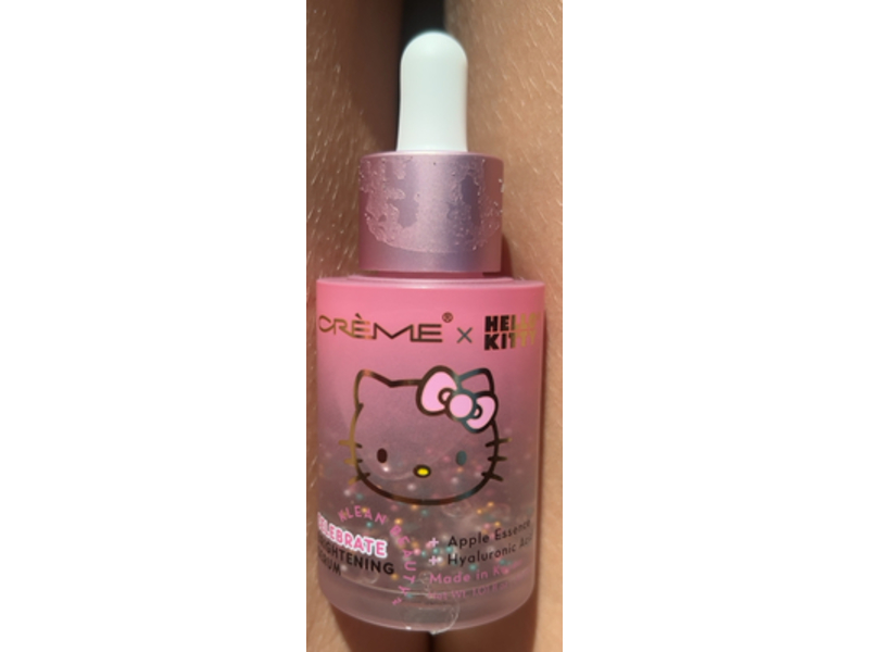 The Creme Shop x Hello Kitty Celebrate Brightening Serum, Apple Essence & Hyaluronic Acid, 1.01 fl oz/30 mL