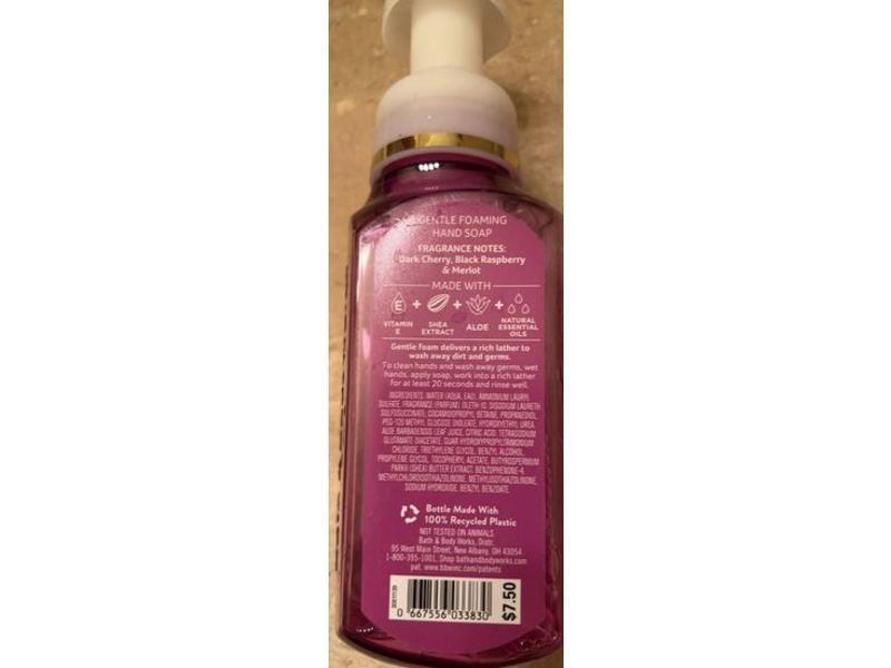 White Barn Gentle Foaming Hand Soap, Black Cherry Merlot, 8.75 fl oz/259 mL