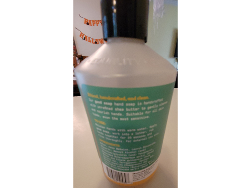 Alaffia Good Soap Nourishing Hand Soap, Eucalyptus Mint, 12 fl oz/355 mL