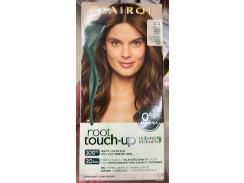 Clairol Root Touch-Up by Natural Instincts Permanent Hair Dye, 5G Golden Brown, 1 Application