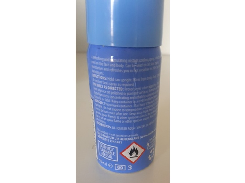 Insette Cool It Instant Face + Body Cooling Spray, 45 mL