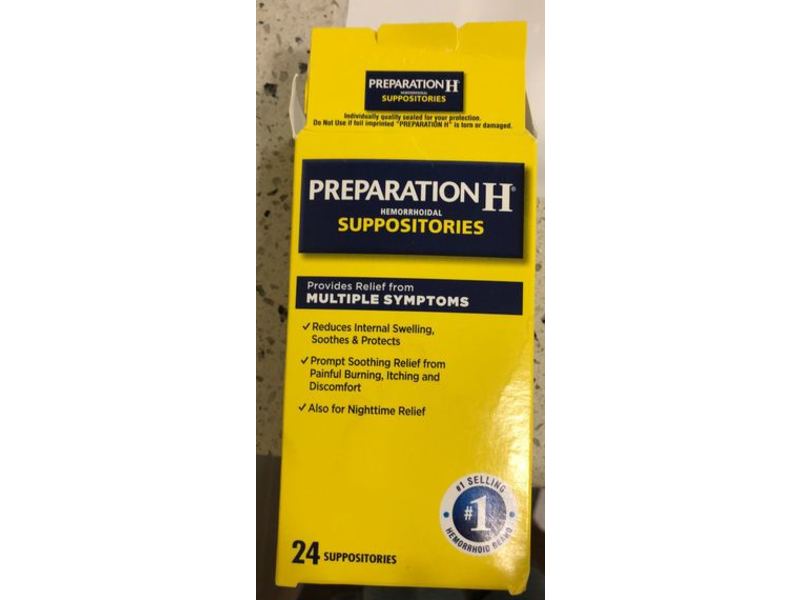 Preparation H Hemorrhoid Suppositories, 24 Count