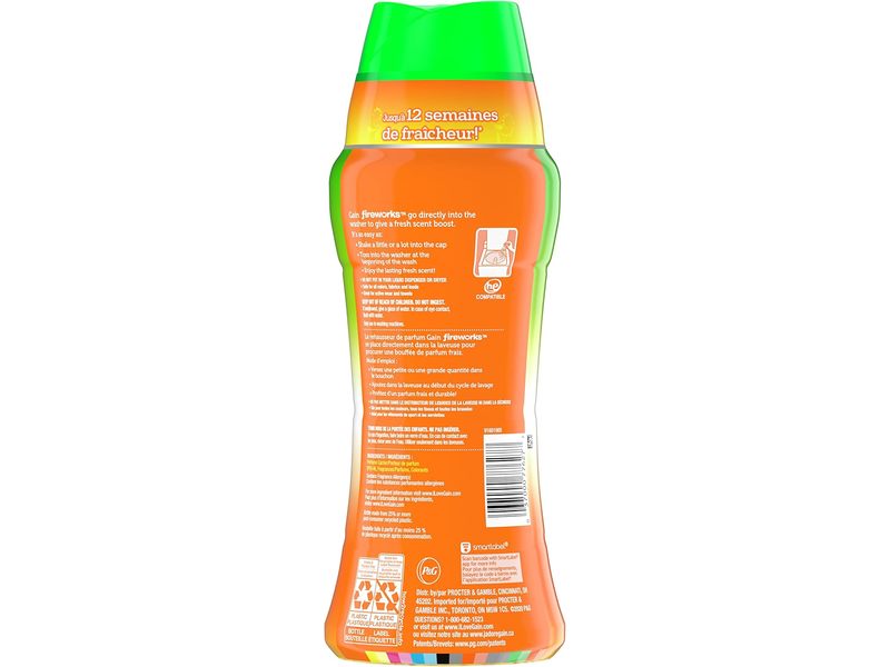 Gain Fireworks In-Wash Scent Booster Beads, Island Fresh, 14.8 oz/422 g