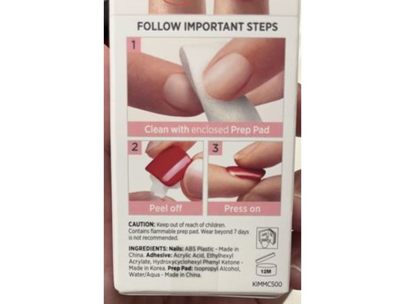 Kiss impress Press On Manicure, Medium Length, 30 Count