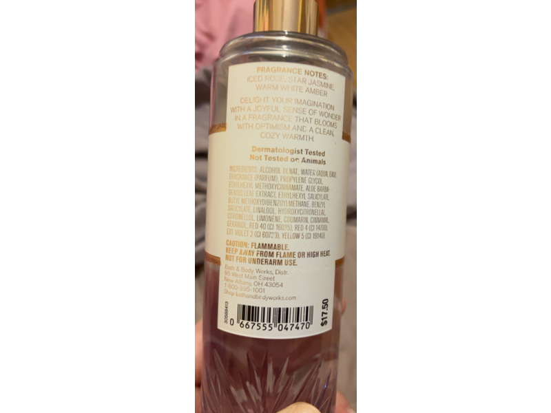 Bath & Body Works Fine Fragrance Mist, Pure Wonder, 8 fl oz/75 mL