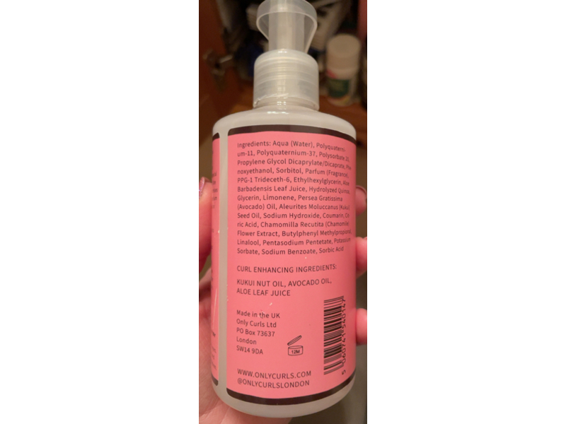 Only Curls Enhancing Curl Gel, Avocado & Kukui Oil, 8.45 fl oz/250 mL