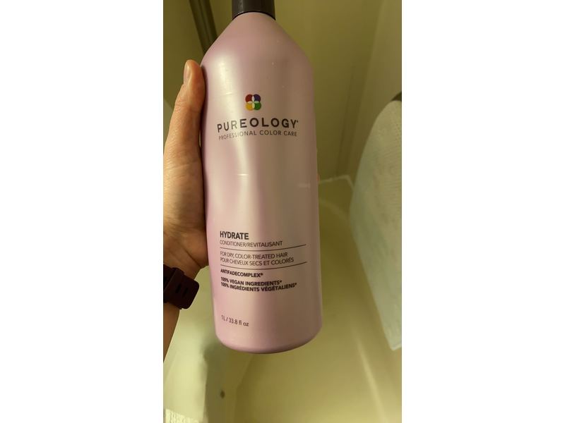 Pureology Hydrate Conditioner, Dry, Color-Treated Hair, 33.8 fl oz/1 L