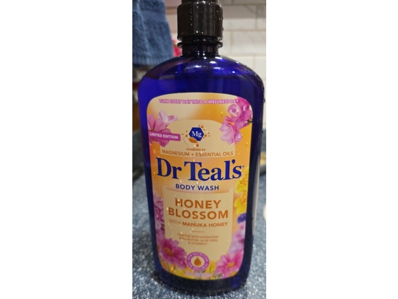 Dr Teal's Body Wash, Honey Blossom, Shea Butter, Aloe Vera & Vitamin E, 24 fl oz/710 mL, Pack Of 2