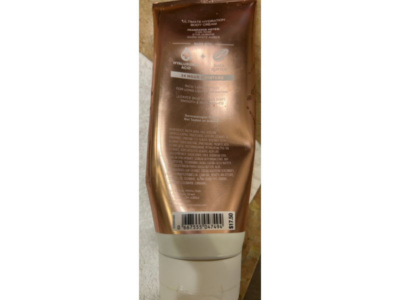 Bath & Body Works Ultimate Hydration Body Cream, Pure Wonder, 8 oz/226 g, Pack Of 2