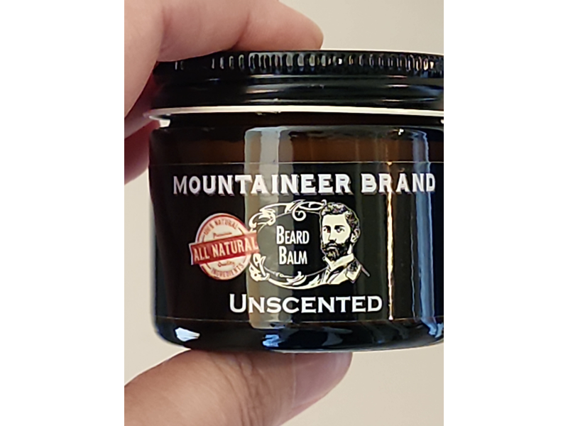 Mountaineer Brand Beard Balm, Unscented, 2 oz/60 g